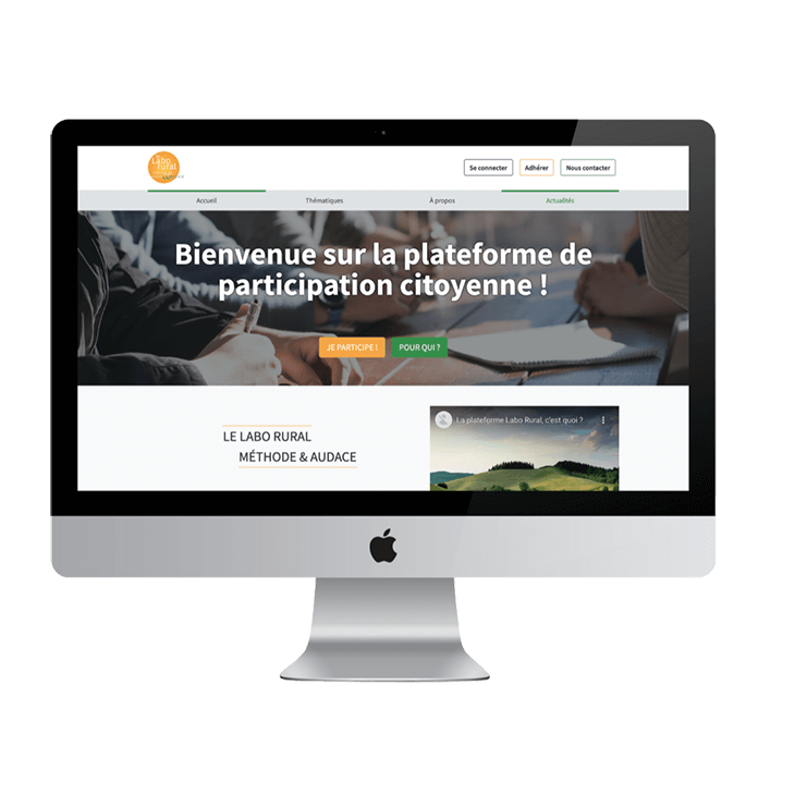 Ecran qui presente un site internet N2m